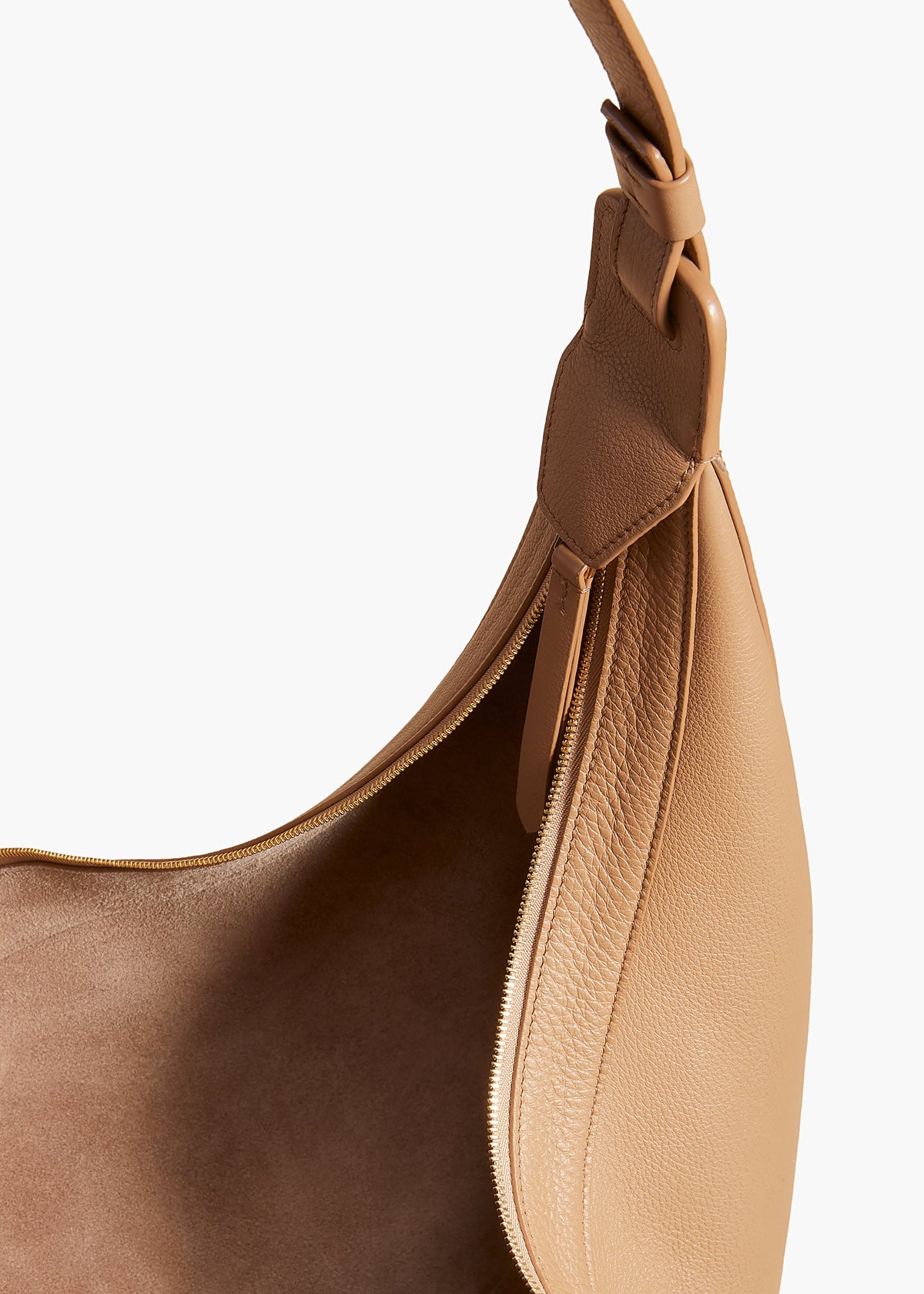 Hazelnut Augustina Hobo In Hazelnut Pebbled Leather - Hazelnut