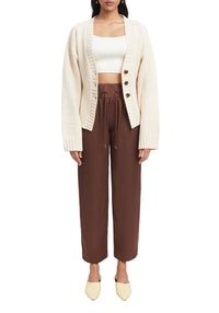 Pantalon large Aurella - Chocolate