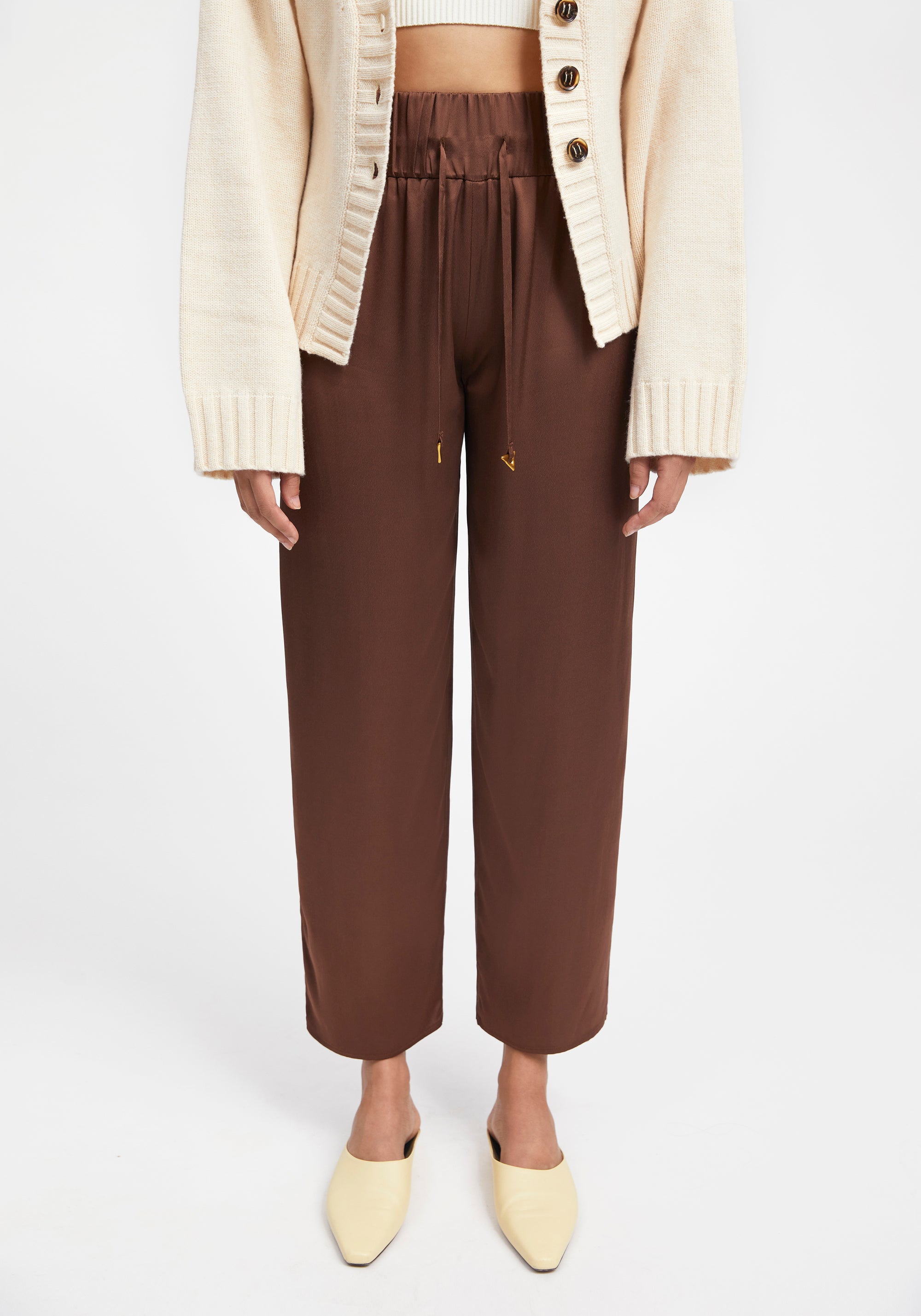 Pantalon large Aurella - Chocolate