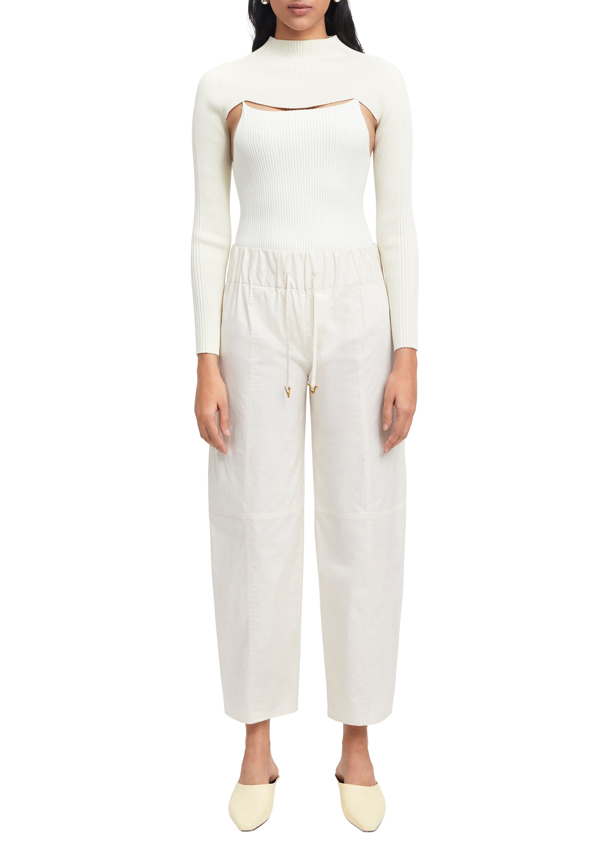 Pantalon large Aurella - Off White