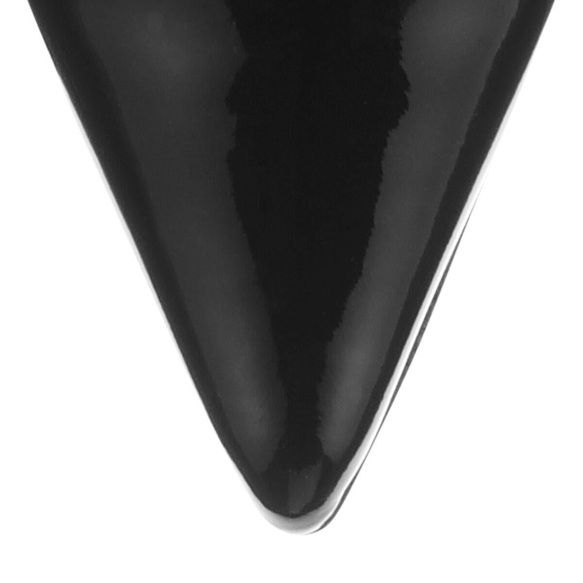 Aurora pointy-toe pumps 65 in patent leather - Black