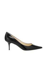 Aurora pointy-toe pumps 65 in patent leather - Black
