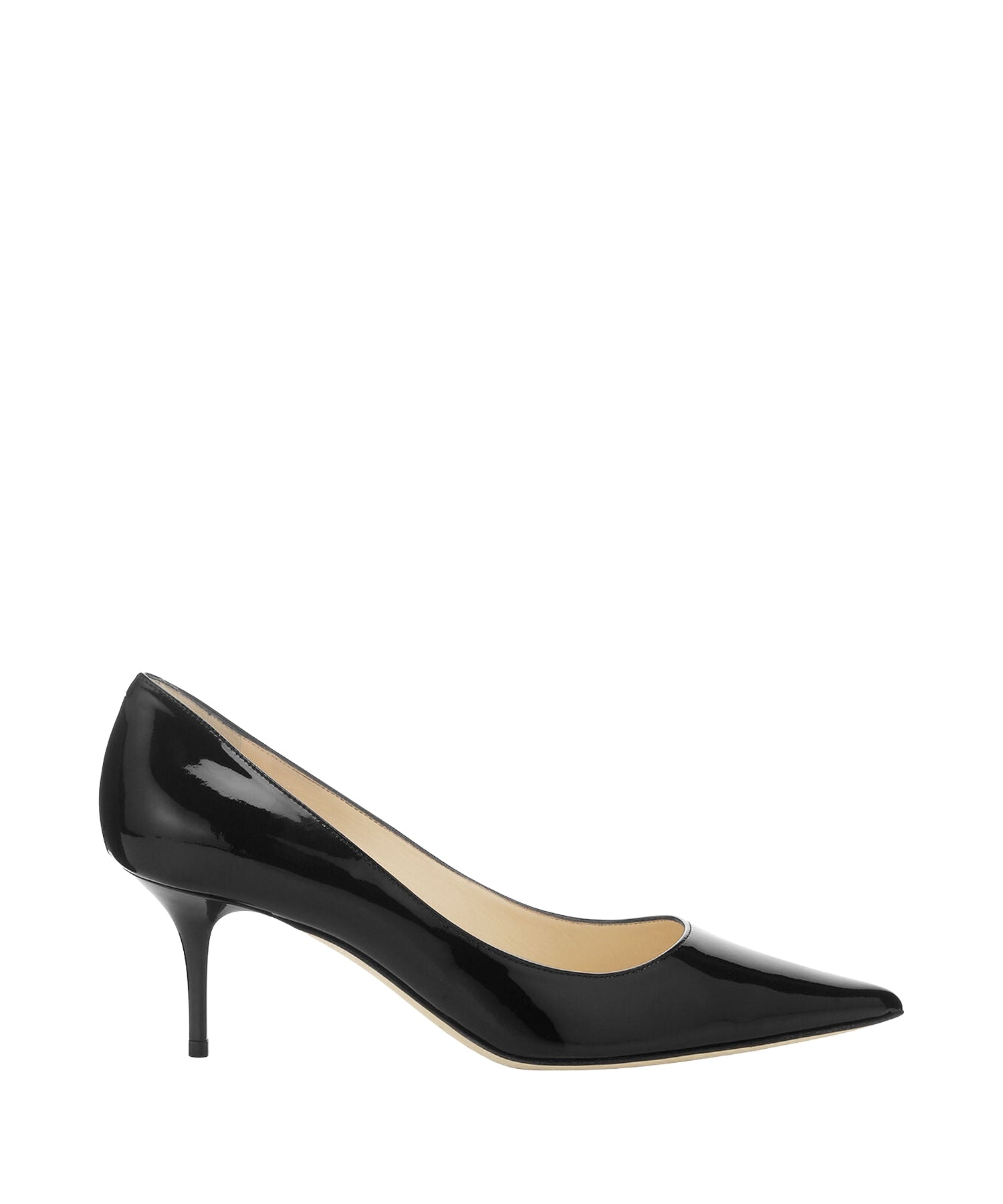 Aurora pointy-toe pumps 65 in patent leather - Black