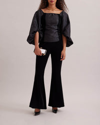 Blouse Aurore à manches bouffantes - Black
