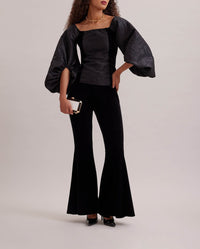 Blouse Aurore à manches bouffantes - Black
