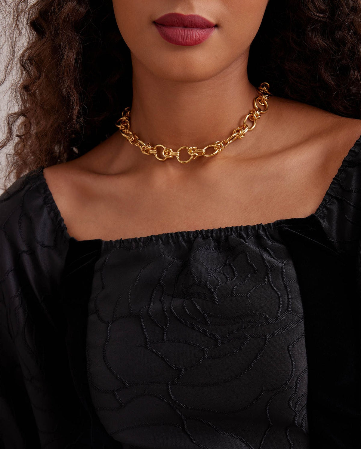 Blouse Aurore à manches bouffantes - Black