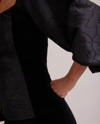 Blouse Aurore à manches bouffantes - Black