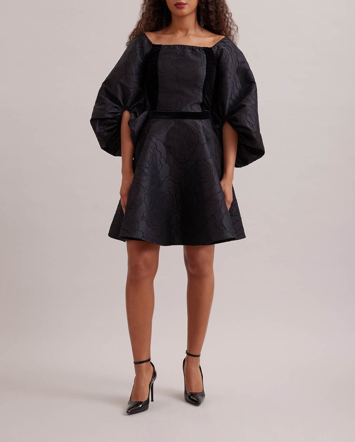 Blouse Aurore à manches bouffantes - Black