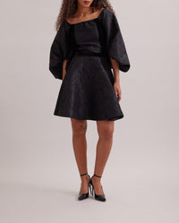 Blouse Aurore à manches bouffantes - Black