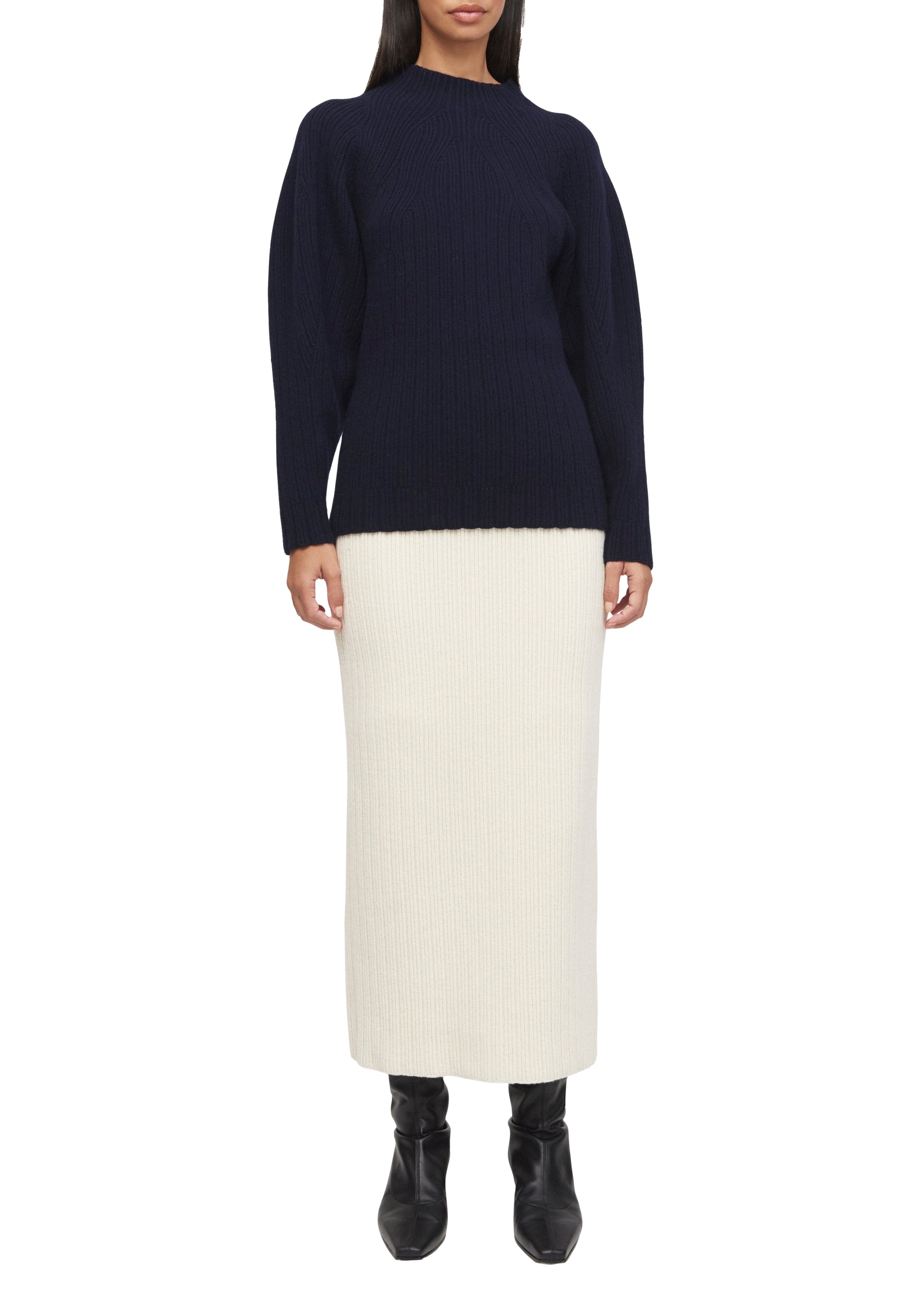 Jupe Austin en laine et cachemire - Cream