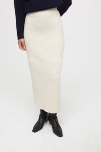 Jupe Austin en laine et cachemire - Cream