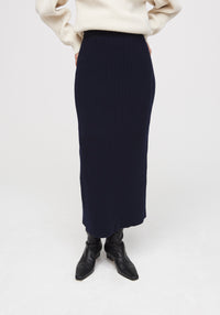 Jupe Austin en laine et cachemire - Navy