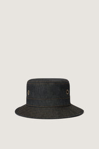 DENIM BRUT NOIR _ Chapeau Pablito en coton - Denim brut noir