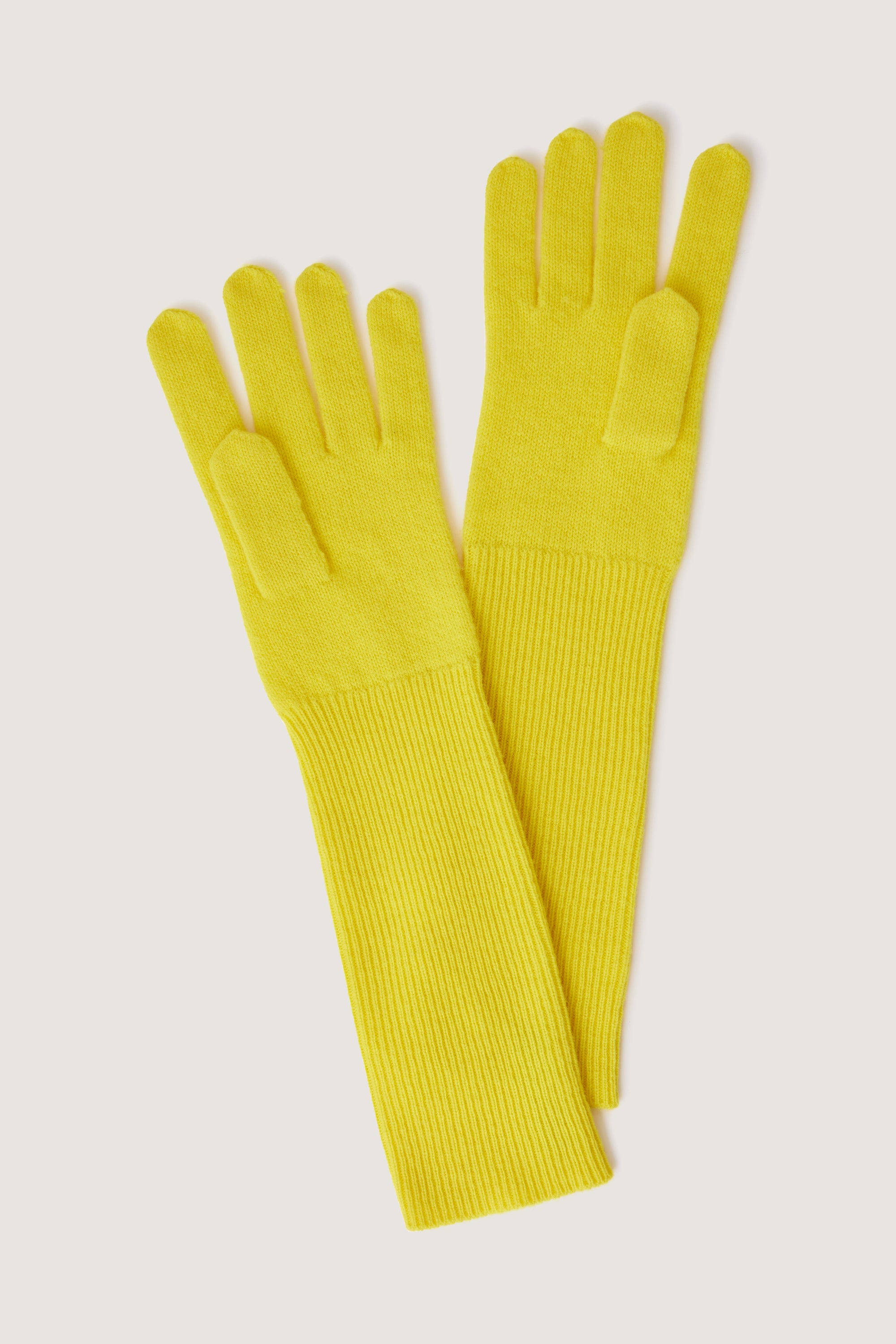 JAUNE _ Gants Sol en laine - Jaune