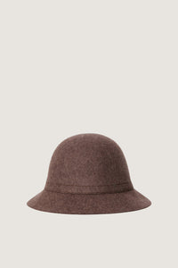 MARRON CHINE _ Chapeau Sete en laine - Marron chine