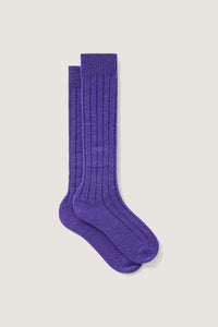 VIOLET _ Chaussettes Priscille en mohair - Violet