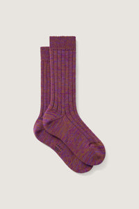 VIOLET _ Chaussettes Priscille en mohair - Violet