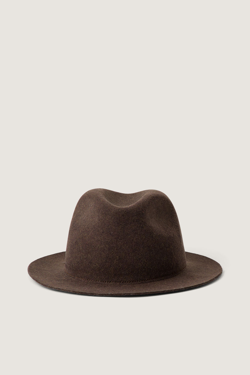 MARRON CHINE _ Chapeau Western en laine - Marron chine