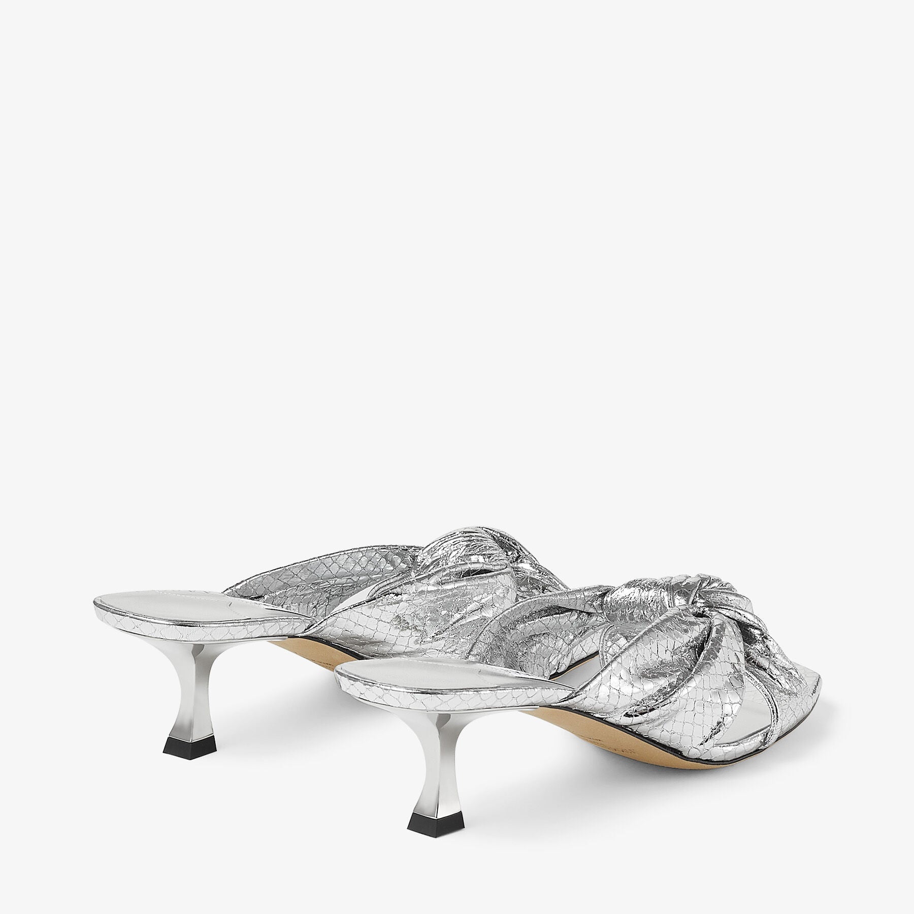 Avenue 50 leather mules - Silver