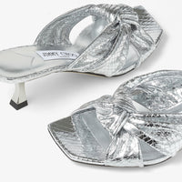 Avenue 50 leather mules - Silver
