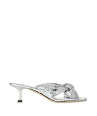 Avenue 50 leather mules - Silver