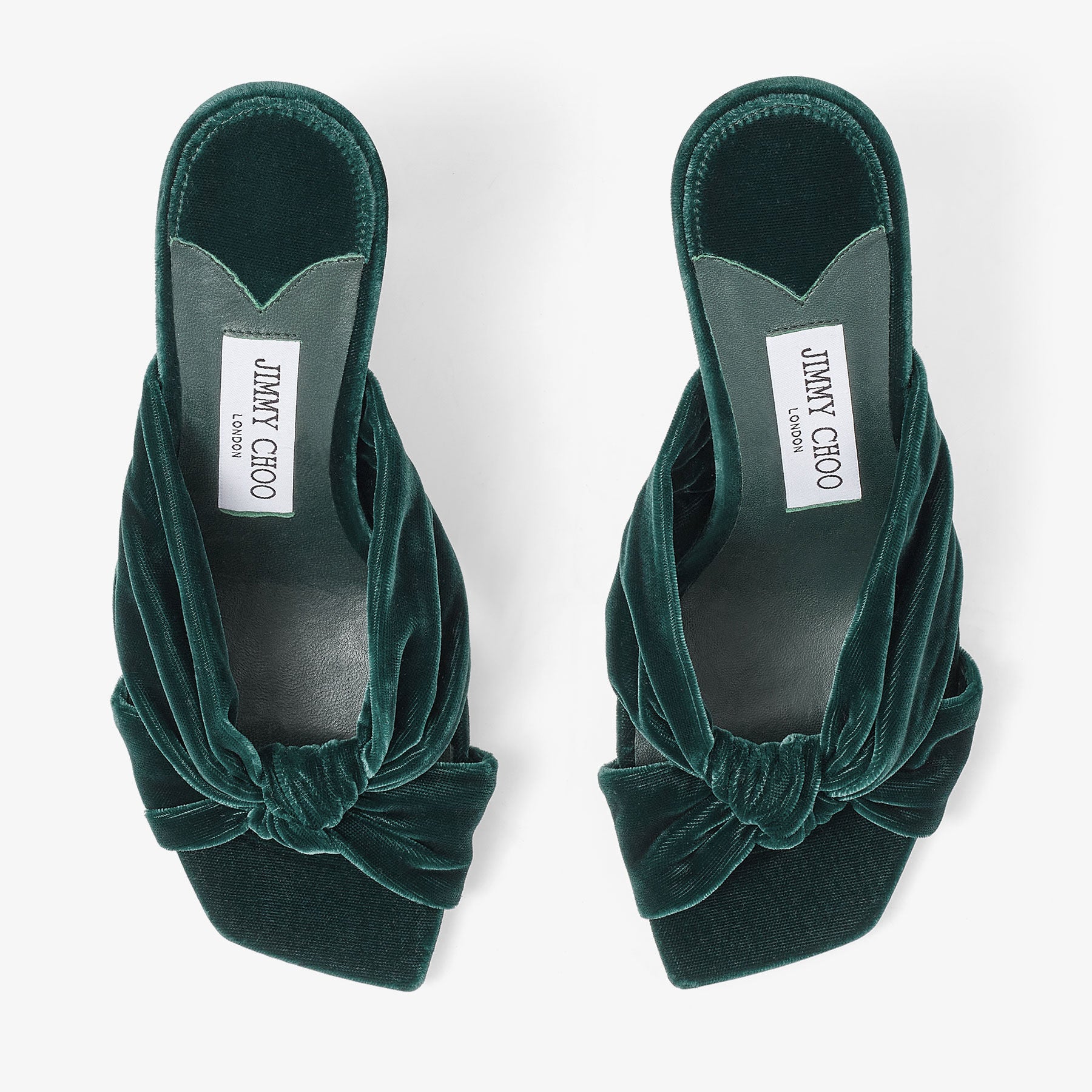 Mules Avenue 85 en velours - Dark Green