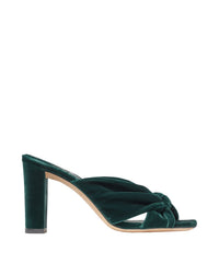 Mules Avenue 85 en velours - Dark Green