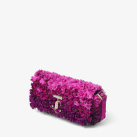 Mini sac Avenue en satin à fleurs - Black