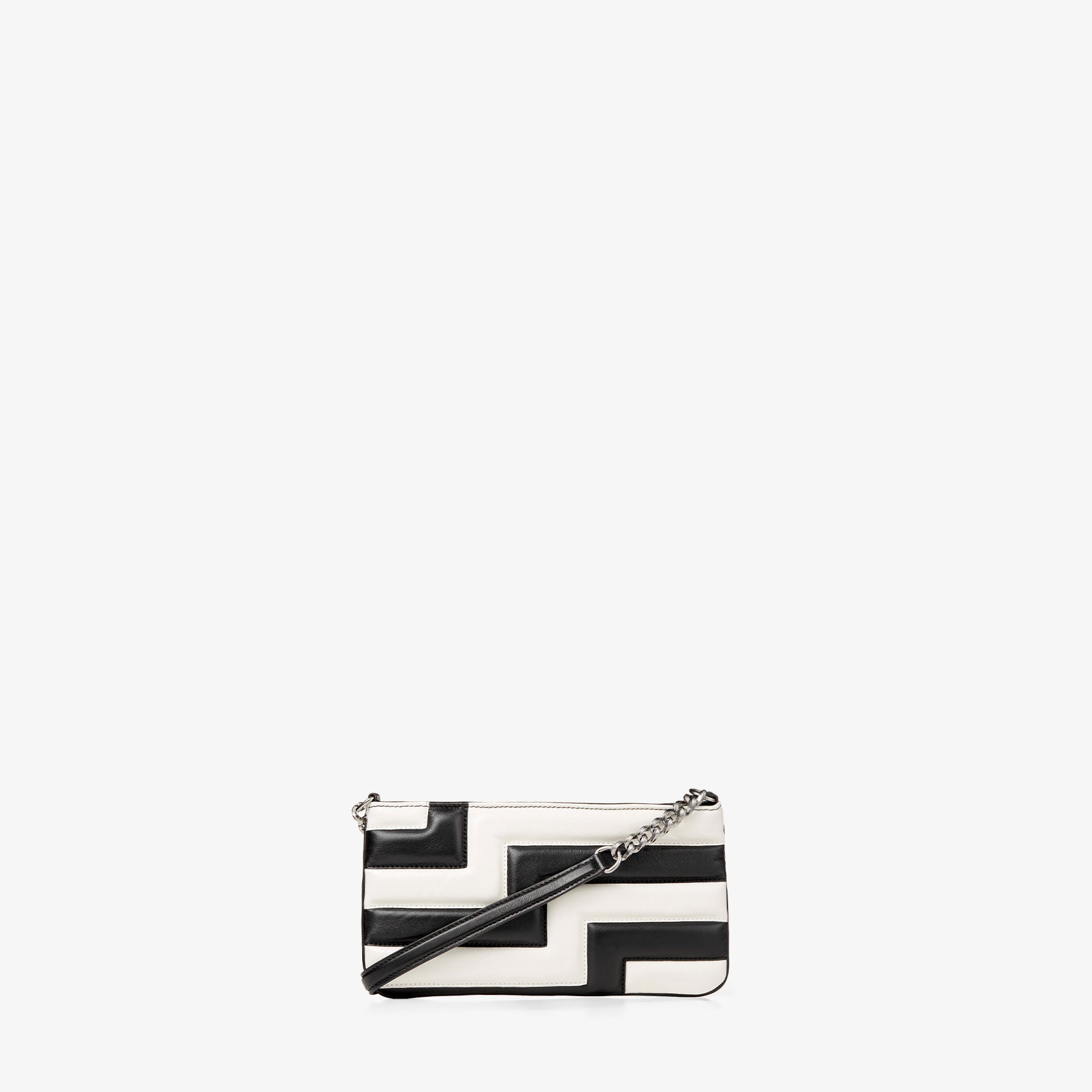 ZNO STOCK 0 / Reco 110 BLACK/LATTE/DARK SILVER Mini Bag AVENUE SLIM SHOULDER