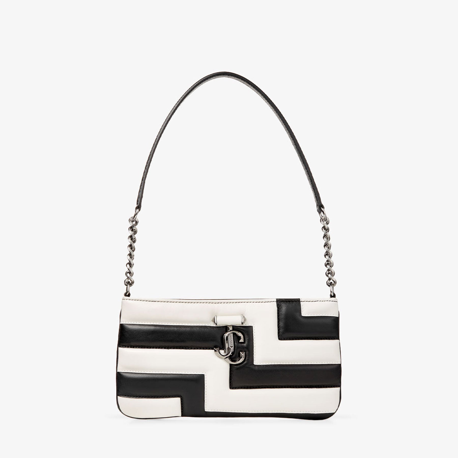 ZNO STOCK 0 / Reco 110 BLACK/LATTE/DARK SILVER Mini Bag AVENUE SLIM SHOULDER