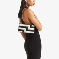ZNO STOCK 0 / Reco 110 BLACK/LATTE/DARK SILVER Mini Bag AVENUE SLIM SHOULDER