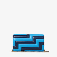 ZNO STOCK 0 / Reco 110 NAVY/SKY/LIGHT GOLD Mini Bag AVENUE WALLET/CHAIN