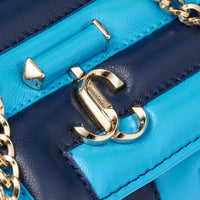 ZNO STOCK 0 / Reco 110 NAVY/SKY/LIGHT GOLD Mini Bag AVENUE WALLET/CHAIN