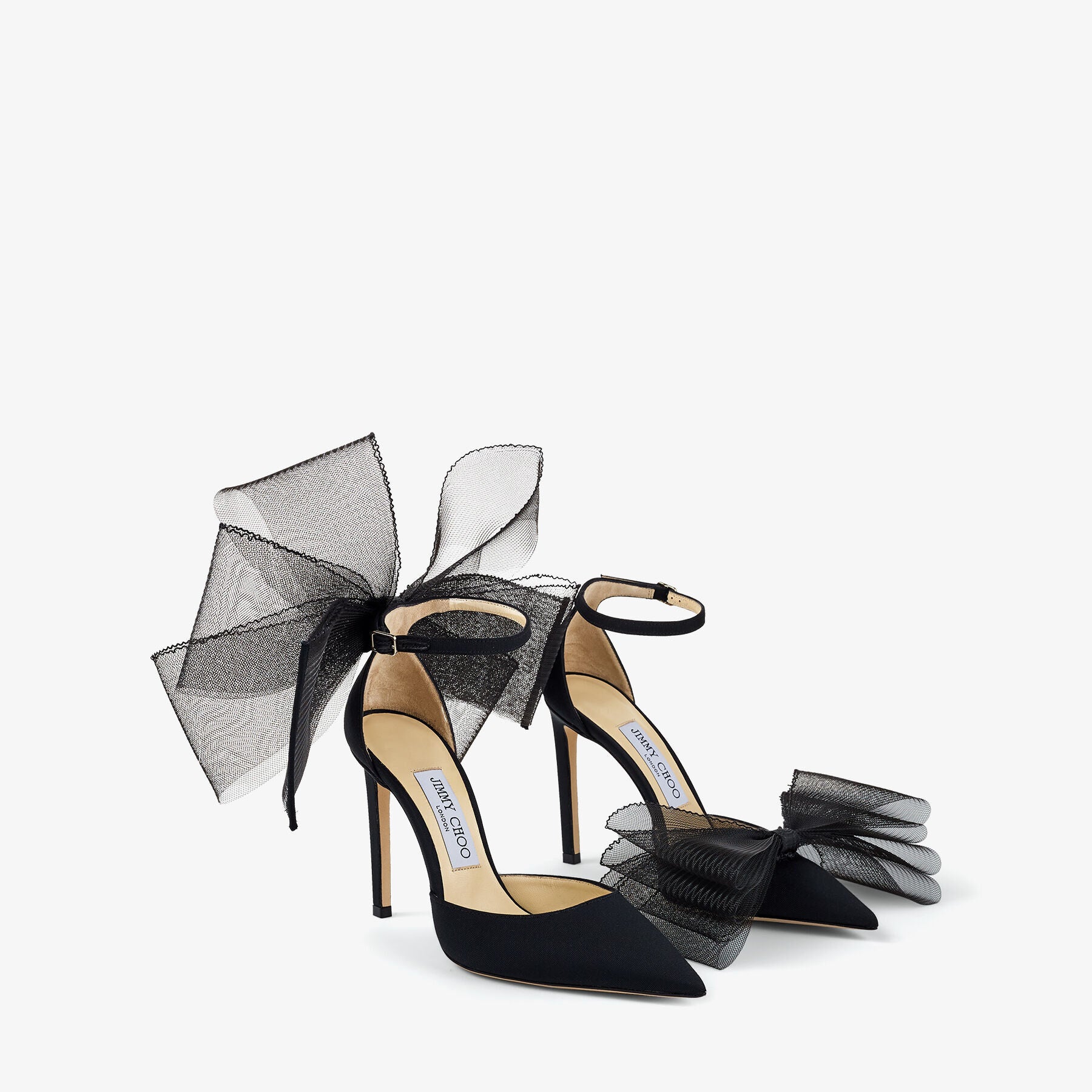 Averly 100 fishnet pumps - Black Intense