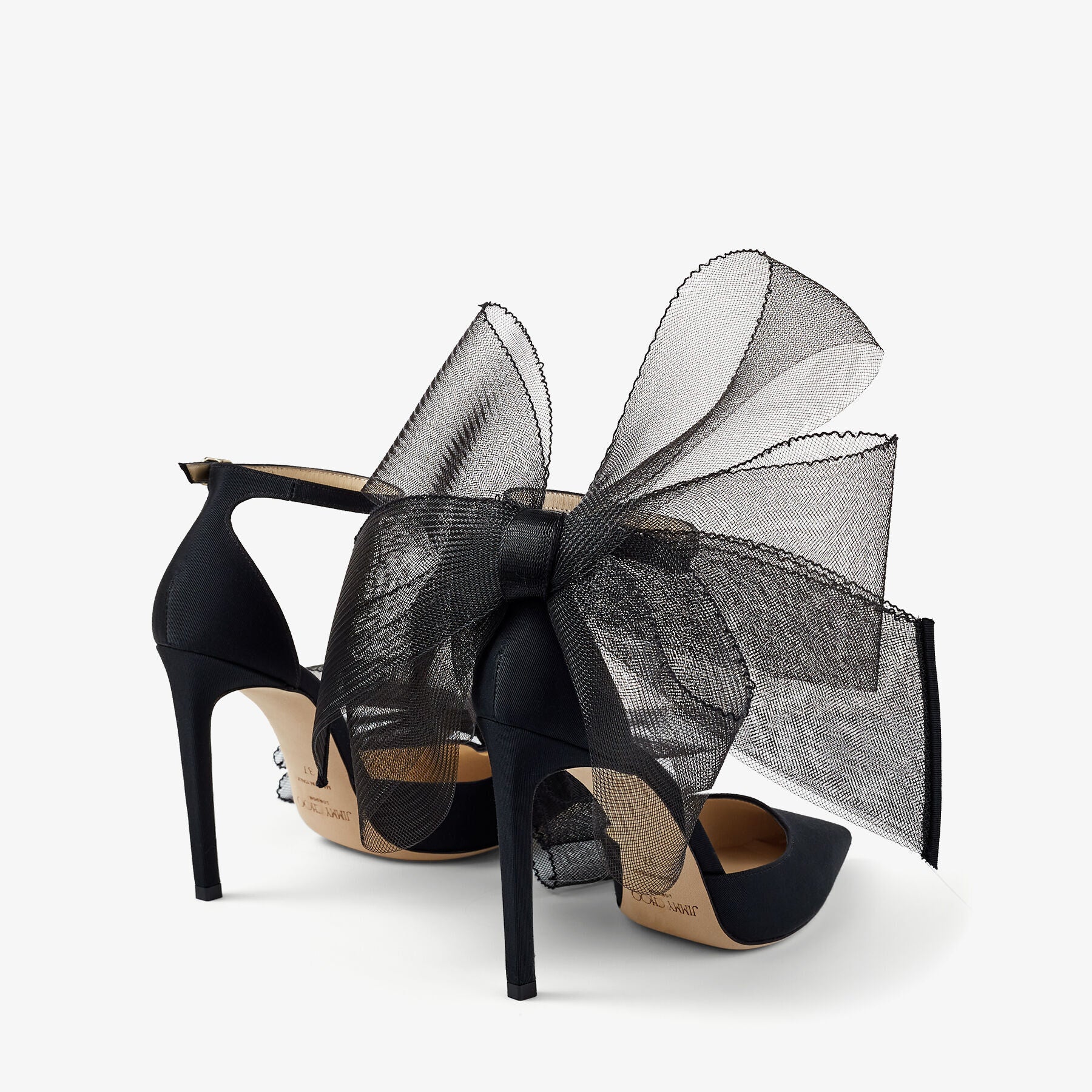 Averly 100 fishnet pumps - Black Intense