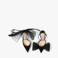 Averly 100 fishnet pumps - Black Intense