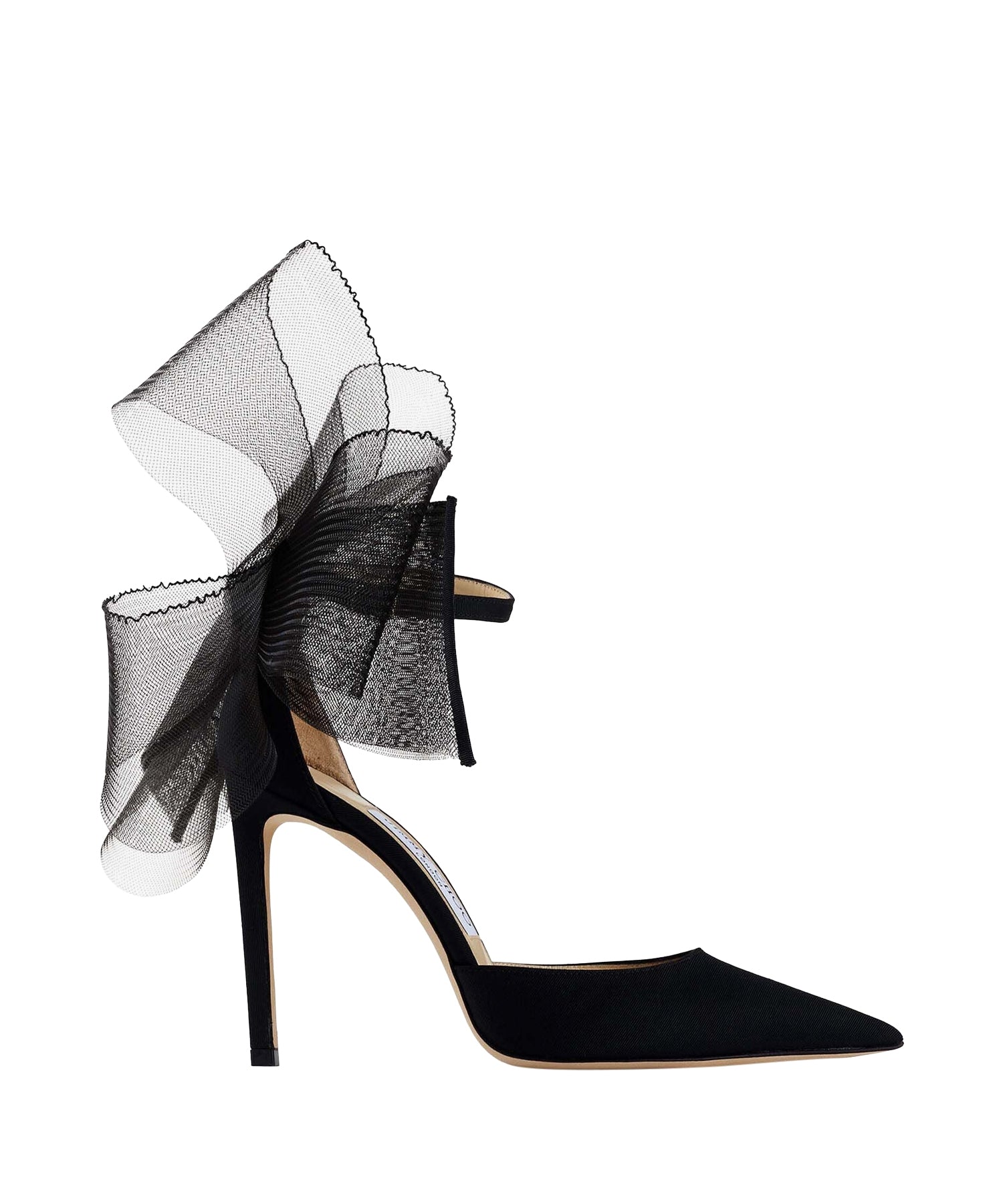 Averly 100 fishnet pumps - Black Intense