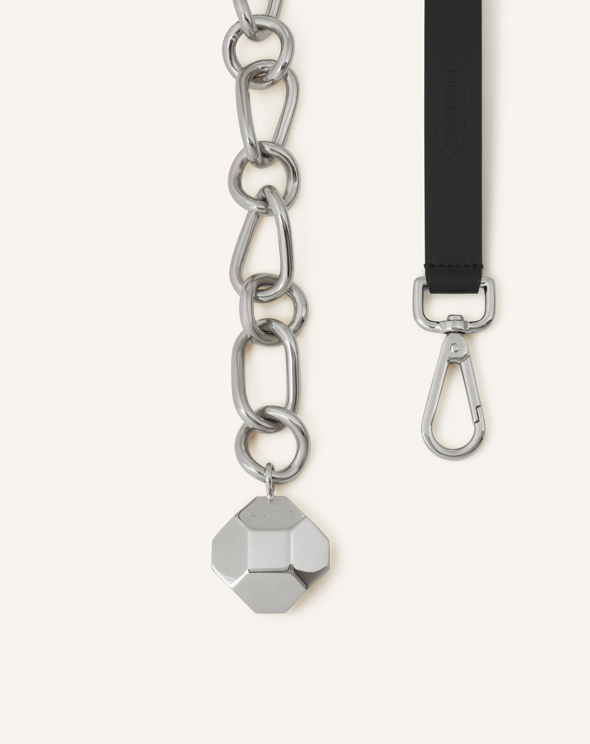Ceinture chaîne catch by lanvin - Argent & noir