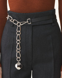 Ceinture chaîne catch by lanvin - Argent & noir