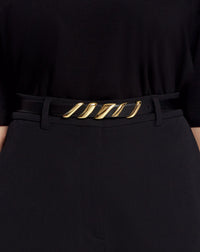 Ceinture melodie ruban - Noir