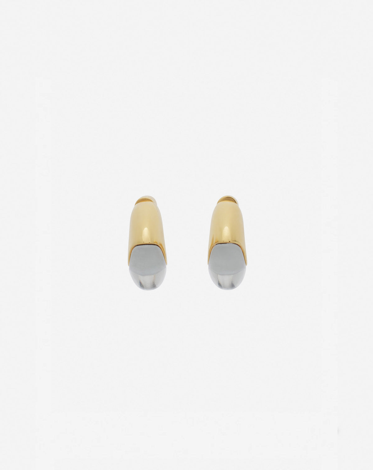 Boucles d'oreilles mini strass fargo - Or & transparent