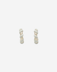 Boucles d'oreilles melodie candy - Blanc casse