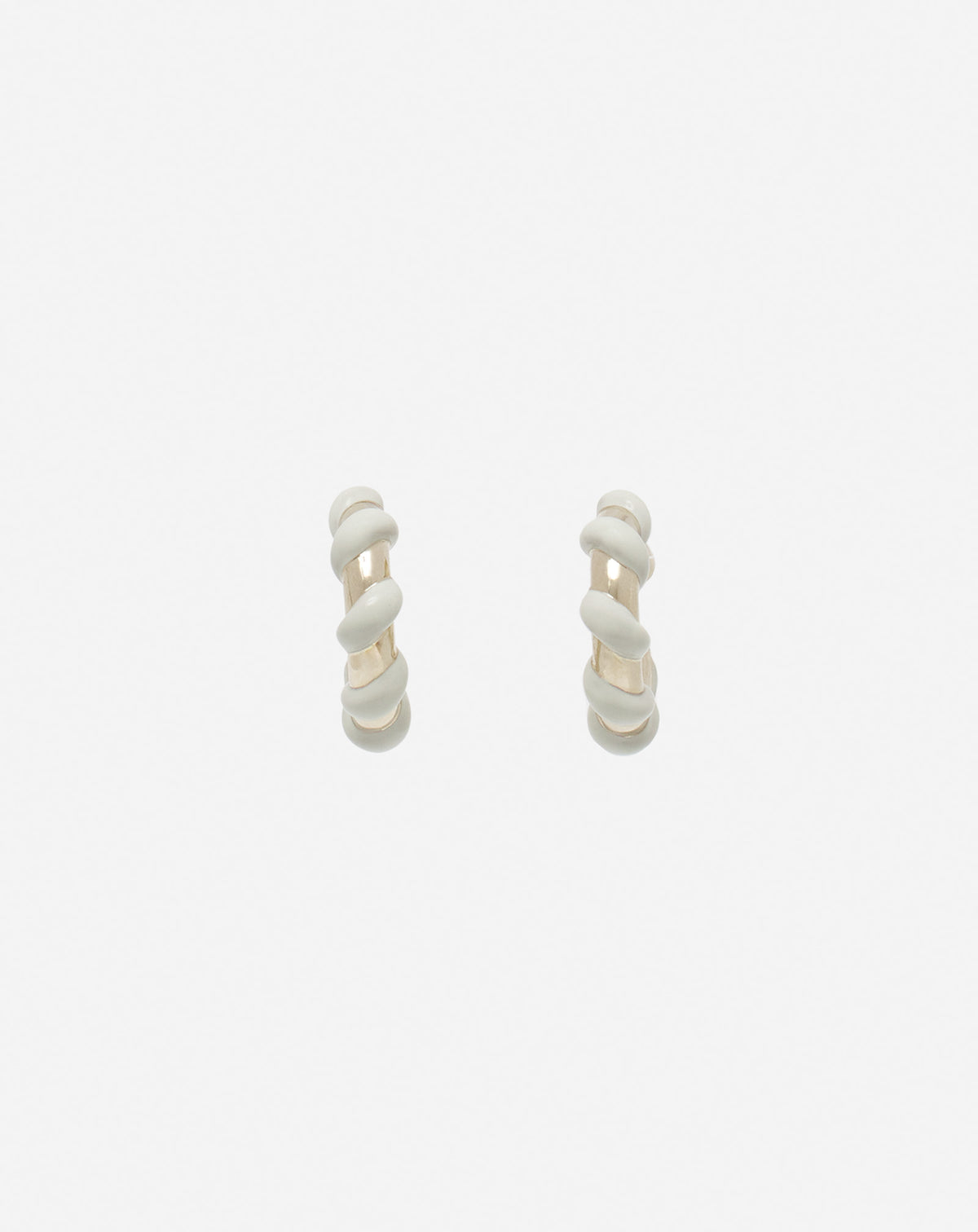 Boucles d'oreilles melodie candy - Blanc casse