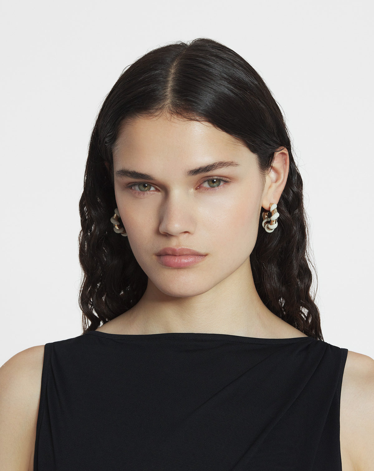 Boucles d'oreilles melodie candy - Blanc casse