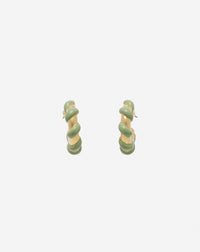 Boucles d'oreilles melodie candy - Vert de gris