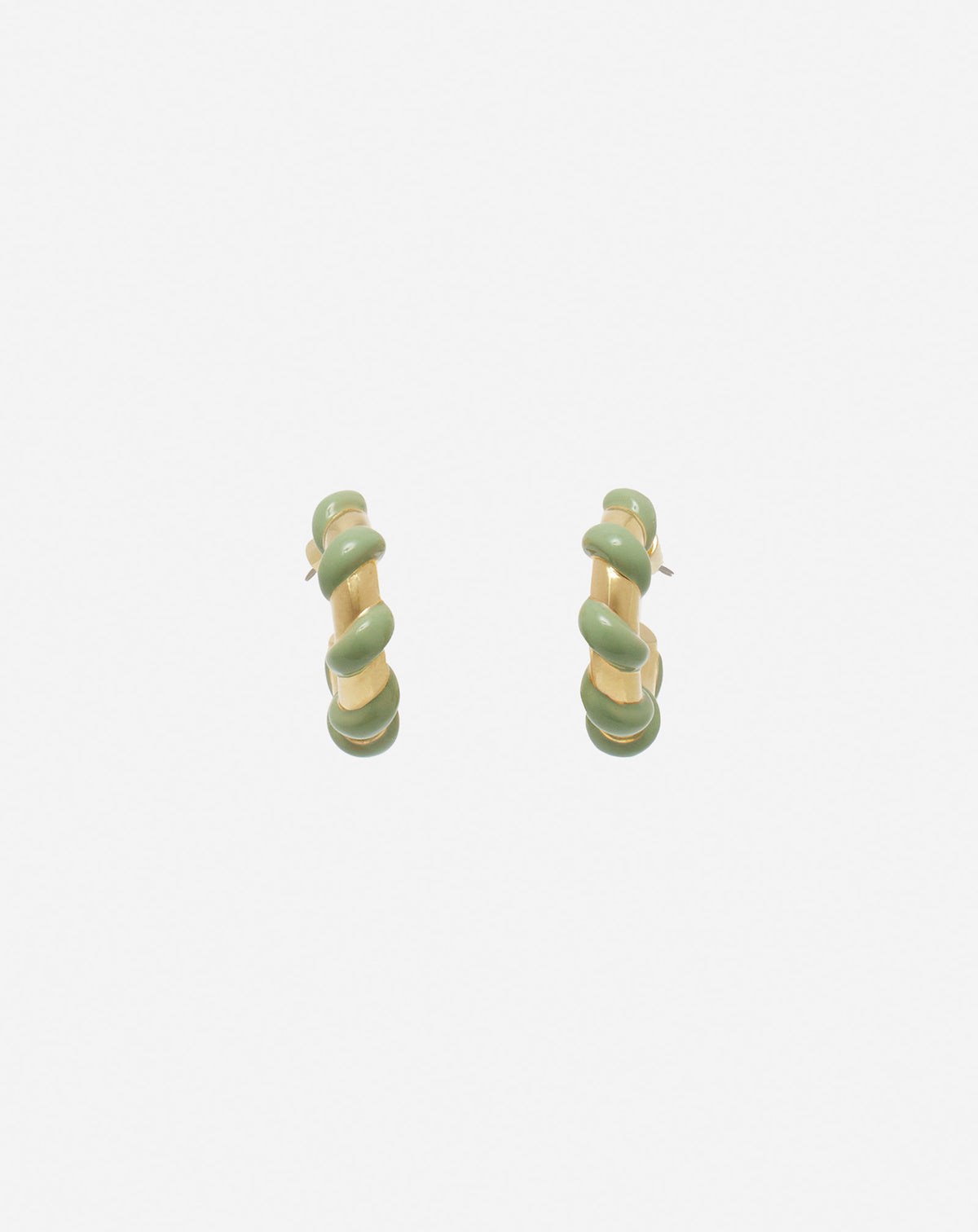 Boucles d'oreilles melodie candy - Vert de gris