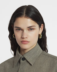 Boucles d'oreilles melodie candy - Vert de gris