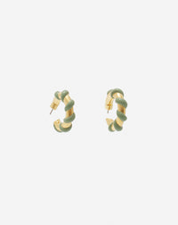 Boucles d'oreilles melodie candy - Vert de gris