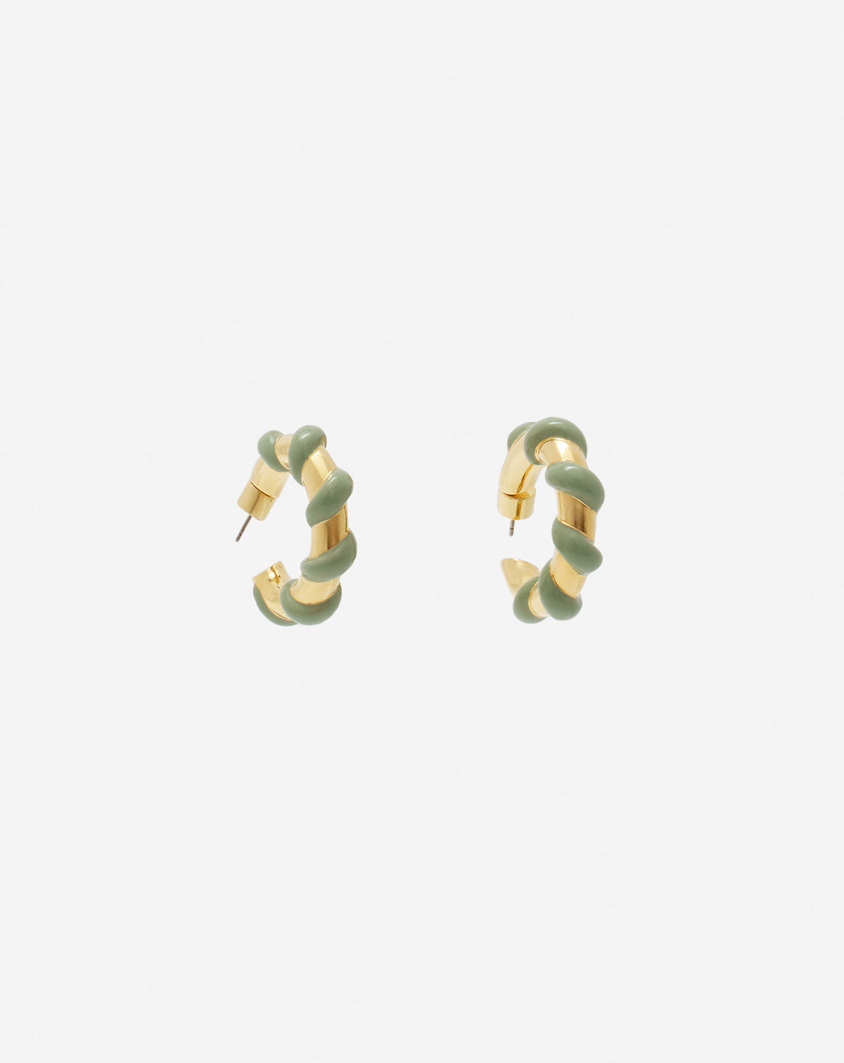 Boucles d'oreilles melodie candy - Vert de gris