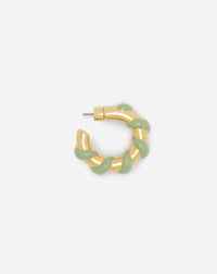 Boucles d'oreilles melodie candy - Vert de gris